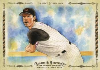 2009 Topps Allen & Ginter - Highlight Sketches #AGHS3 Randy Johnson Front