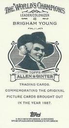 2009 Topps Allen & Ginter - Mini A & G Back #48 Brigham Young Back
