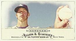 2009 Topps Allen & Ginter - Mini A & G Back #53 Clayton Kershaw Front