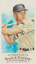 2009 Topps Allen & Ginter - Mini A & G Back #136 Mickey Mantle Front
