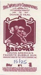2009 Topps Allen & Ginter - Mini Bazooka #124 Donald Veal Back