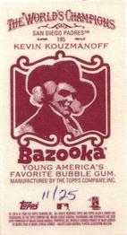 2009 Topps Allen & Ginter - Mini Bazooka #195 Kevin Kouzmanoff Back