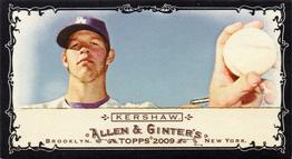 2009 Topps Allen & Ginter - Mini Black Border #53 Clayton Kershaw Front