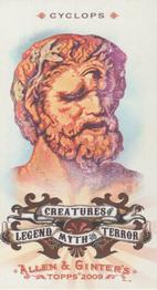 2009 Topps Allen & Ginter - Mini Creatures of Legend, Myth and Terror #LMT12 Cyclops Front