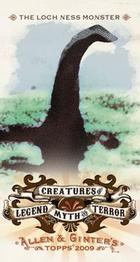 2009 Topps Allen & Ginter - Mini Creatures of Legend, Myth and Terror #LMT2 The Loch Ness Monster Front