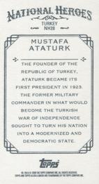 2009 Topps Allen & Ginter - Mini National Heroes #NH28 Mustafa Ataturk Back