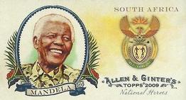 2009 Topps Allen & Ginter - Mini National Heroes #NH29 Nelson Mandela Front