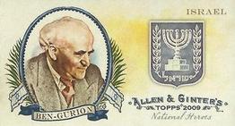 2009 Topps Allen & Ginter - Mini National Heroes #NH38 David Ben-Gurion Front