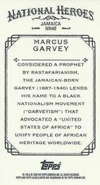 2009 Topps Allen & Ginter - Mini National Heroes #NH40 Marcus Garvey Back