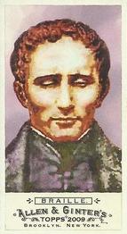 2009 Topps Allen & Ginter - Mini No Card Number #NNO Louis Braille Front