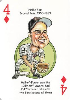 2020 Hero Decks Chicago White Sox South Side Edition Baseball Heroes Playing Cards #4♦ Nellie Fox Front