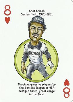 2020 Hero Decks Chicago White Sox South Side Edition Baseball Heroes Playing Cards #8♥ Chet Lemon Front