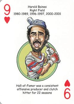 2020 Hero Decks Chicago White Sox South Side Edition Baseball Heroes Playing Cards #9♥ Harold Baines Front