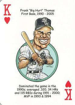 2020 Hero Decks Chicago White Sox South Side Edition Baseball Heroes Playing Cards #K♥ Frank Thomas Front