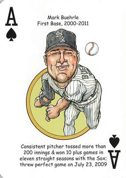 2020 Hero Decks Chicago White Sox South Side Edition Baseball Heroes Playing Cards #A♠ Mark Buehrle Front