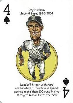 2020 Hero Decks Chicago White Sox South Side Edition Baseball Heroes Playing Cards #4♠ Ray Durham Front