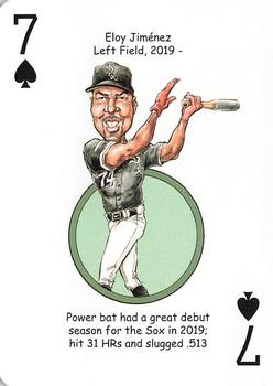 2020 Hero Decks Chicago White Sox South Side Edition Baseball Heroes Playing Cards #7♠ Eloy Jimenez Front