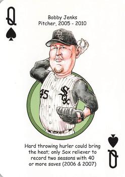 2020 Hero Decks Chicago White Sox South Side Edition Baseball Heroes Playing Cards #Q♠ Bobby Jenks Front