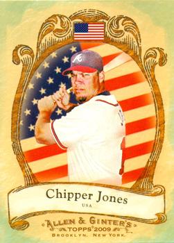 2009 Topps Allen & Ginter - National Pride #NP7 Chipper Jones Front