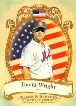 2009 Topps Allen & Ginter - National Pride #NP22 David Wright Front