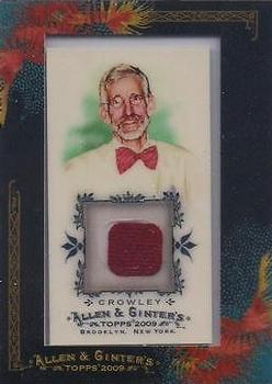 2009 Topps Allen & Ginter - Relics #AGR-BC Bob Crowley Front
