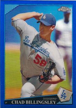 2009 Topps Chrome - Blue Refractors #74 Chad Billingsley Front
