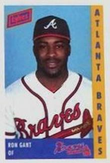 1993 Lykes Atlanta Braves Perforated #NNO Ron Gant Front