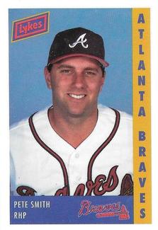 1993 Lykes Atlanta Braves Perforated #NNO Pete Smith Front