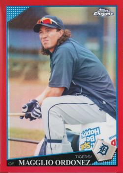 2009 Topps Chrome - Red Refractors #113 Magglio Ordonez Front
