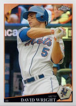 2009 Topps Chrome - Refractors #24 David Wright Front