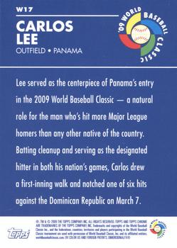 2009 Topps Chrome - World Baseball Classic #W17 Carlos Lee Back