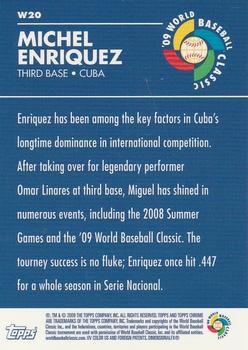 2009 Topps Chrome - World Baseball Classic #W20 Michel Enriquez Back