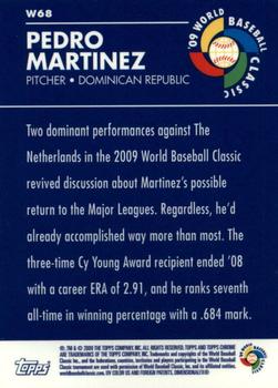 2009 Topps Chrome - World Baseball Classic #W68 Pedro Martinez Back