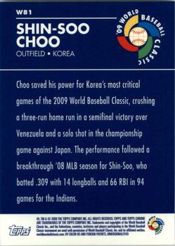 2009 Topps Chrome - World Baseball Classic #W81 Shin-Soo Choo Back