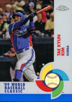 2009 Topps Chrome - World Baseball Classic Blue Refractors #W18 Tae Kyun Kim Front