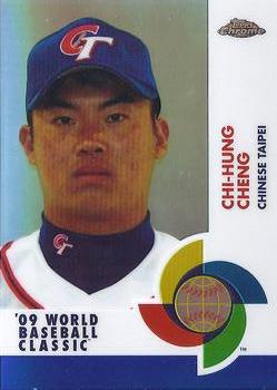 2009 Topps Chrome - World Baseball Classic Blue Refractors #W90 Chi-Hung Cheng Front