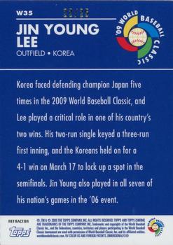 2009 Topps Chrome - World Baseball Classic Red Refractors #W35 Jin Young Lee Back