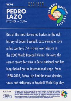 2009 Topps Chrome - World Baseball Classic Refractors #W74 Pedro Lazo Back