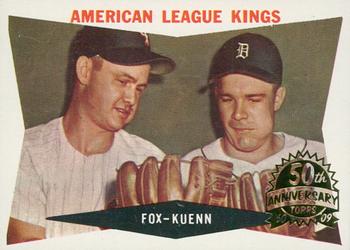 2009 Topps Heritage - 50th Anniversary Buybacks #429 American League Kings (Nellie Fox / Harvey Kuenn) Front