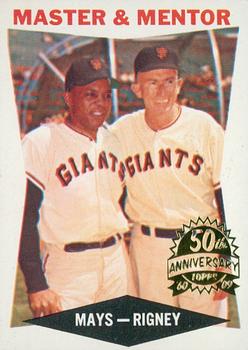 2009 Topps Heritage - 50th Anniversary Buybacks #7 Master & Mentor (Willie Mays / Bill Rigney) Front