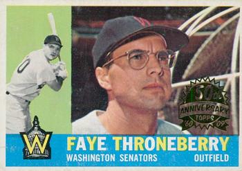 2009 Topps Heritage - 50th Anniversary Buybacks #9 Faye Throneberry Front
