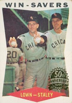 2009 Topps Heritage - 50th Anniversary Buybacks #57 Win-Savers (Turk Lown / Gerry Staley) Front