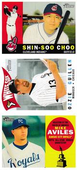 2009 Topps Heritage - Advertising Panels #NNO Shin-Soo Choo / Ozzie Guillen / Mike Aviles Front