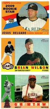 2009 Topps Heritage - Advertising Panels #NNO Jesus Delgado / Brian Wilson / Gary Mathews Front