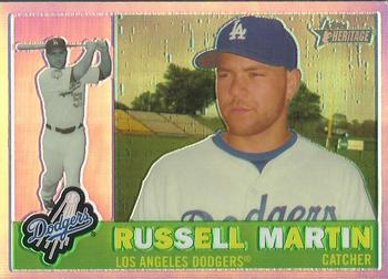 2009 Topps Heritage - Chrome Refractors #C55 Russell Martin Front