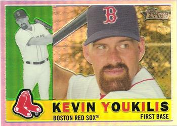 2009 Topps Heritage - Chrome Refractors #C76 Kevin Youkilis Front