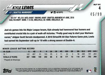 2020 Topps - MLB NYC Store Promotion #4 Kyle Lewis Back