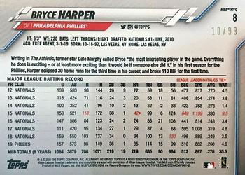 2020 Topps - MLB NYC Store Promotion #8 Bryce Harper Back