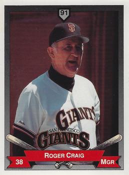 1991 PG&E San Francisco Giants #6 Roger Craig Front