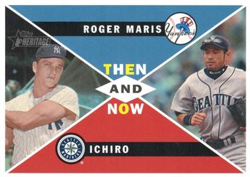 2009 Topps Heritage - Then and Now High Number #TN-5 Ichiro Suzuki / Roger Maris Front